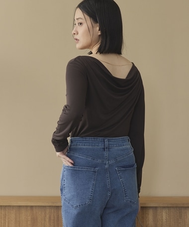 チェーン付２WAYドレープTops