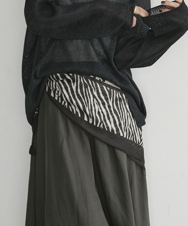 【26AW EC先行予約】モノトーンアニマルスカーフ