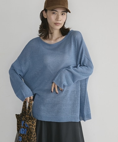 【26AW EC先行予約】ペーパーヤーンプルオーバー／