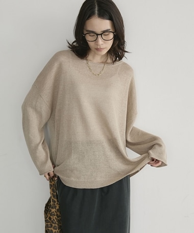 【26AW EC先行予約】ペーパーヤーンプルオーバー／