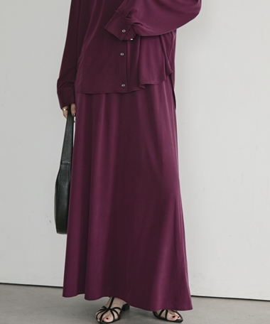 【26AW EC先行予約】フィブリルジャージナロースカート