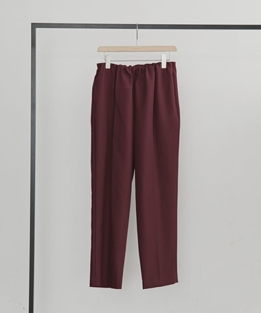 【26AW EC先行予約】Reflaxリノンウエストギャザーテーパードパンツ